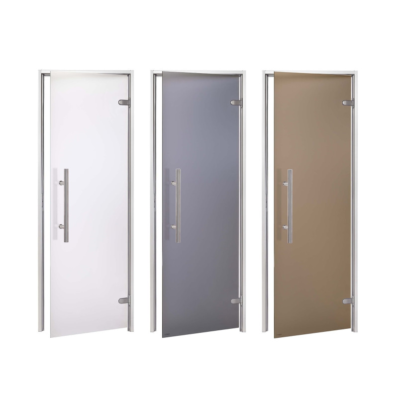 AD LIGHT glass doors for steam sauna, Matte glass