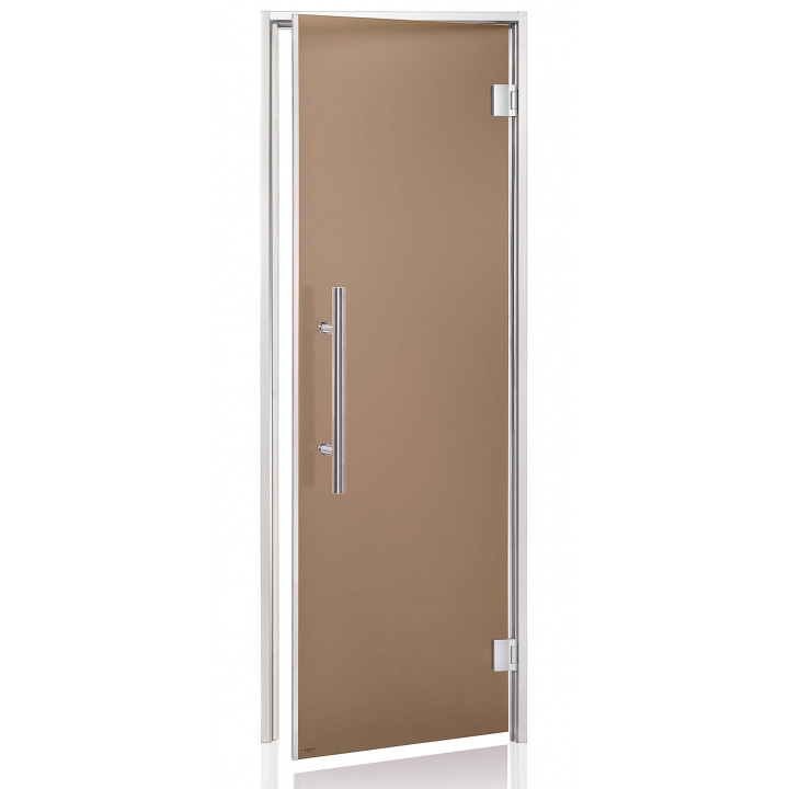 AD LUX glass doors for steam sauna, Matte glass, 70 x 200, Bronze Matte