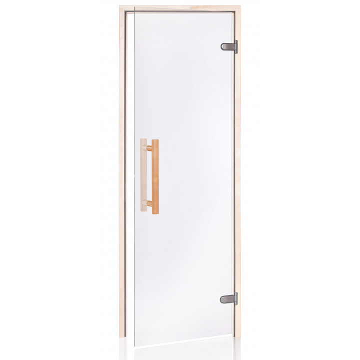 AD NATURAL glass sauna doors, 70 x 200, Aspen, Transparent