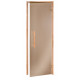 AD NATURAL glass sauna doors, 80 x 190, Alder, Bronze