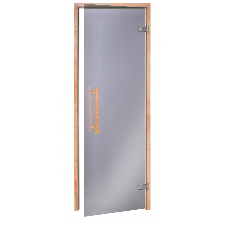 AD NATURAL glass sauna doors, 90 x 190, Alder, Grey