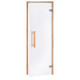 AD NATURAL glass sauna doors, 90 x 190, Alder, Transparent
