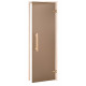 AD NATURAL glass sauna doors, Matte glass, 90 x 200, Aspen, Bronze Matte