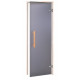 AD NATURAL glass sauna doors, Matte glass, 70 x 190, Aspen, Matte gray