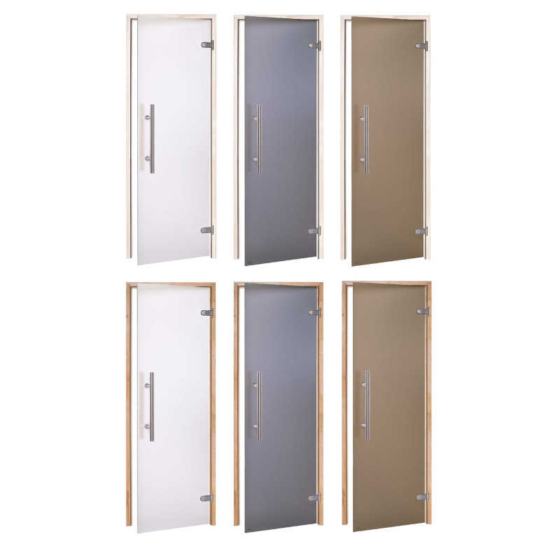 AD PREMIUM LIGHT glass sauna doors, Matte glass AD PREMIUM LIGHT glass sauna doors, Matte glass