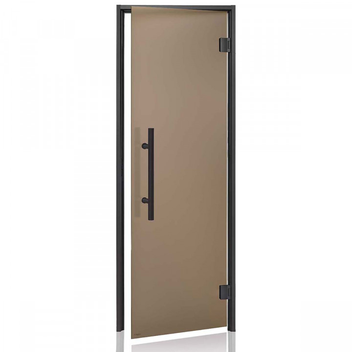 AD PREMIUM glass doors for steam sauna, Matte glass, 90 x 190, Bronze Matte