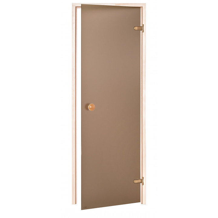 AD STANDART glass sauna doors, Matte glass, 70 x 200, Aspen, Bronze Matte