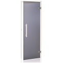 AD glass sauna door, White frame, Matte glass - 2