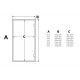 AD glass doors for steam sauna, Bronze glass