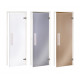 AD glass sauna door, White frame