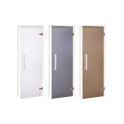 AD glass sauna door, White frame, Matte glass - 0