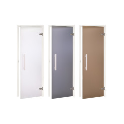 AD glass sauna door, White frame, Matte glass  AD glass sauna door, White frame, Matte glass