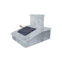 Stone chimney finish, Talkochlorite, 290 mm - 0 Stone chimney finish, Talkochlorite, 290 mm - 0