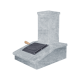 Stone chimney finish, Talkochlorite, 540 mm