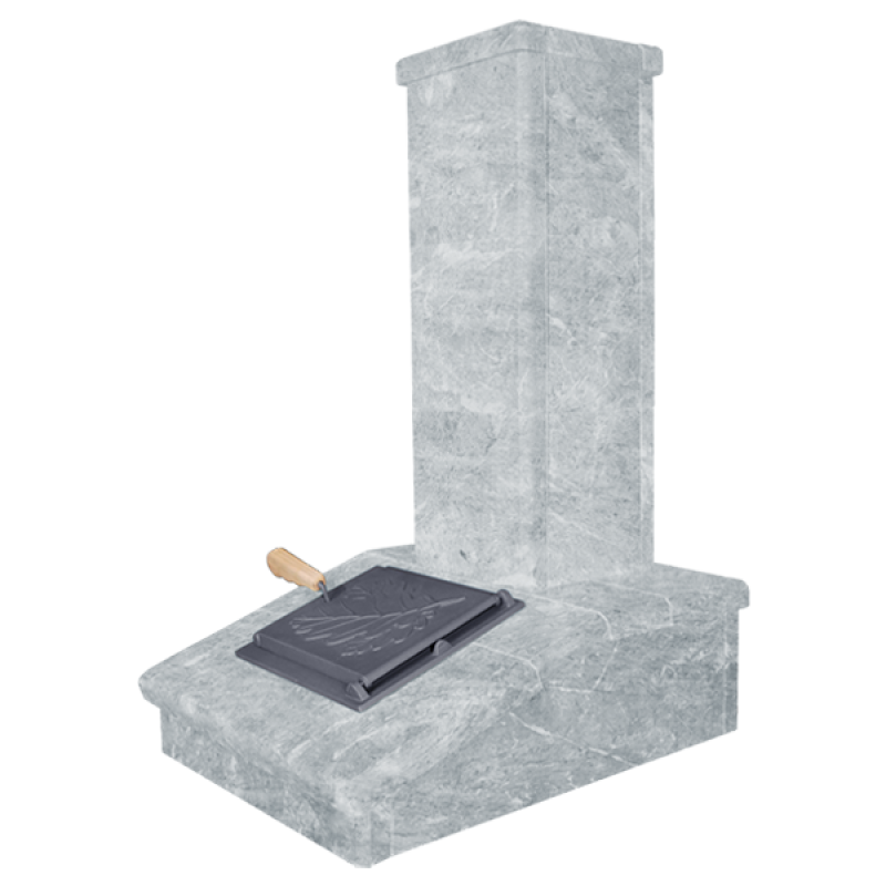 Stone chimney finish, Talkochlorite, 790 mm