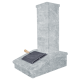 Stone chimney finish, Talkochlorite, 790 mm