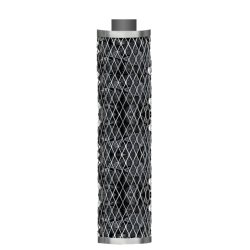 Stone grate IKI with chimney, stainless steel  Stone grate IKI with chimney, stainless steel