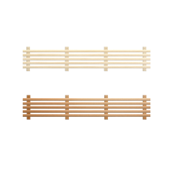 Bottom element of sauna bench, Aspen, Alder 