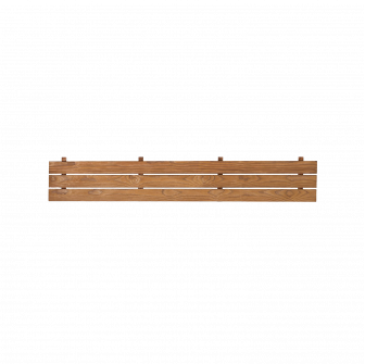 Bottom element of the sauna bench, Heat treated pine