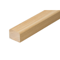 Sauna cover moulding, 24 x 30 mm, linden wood  Sauna cover moulding, 24 x 30 mm, linden wood