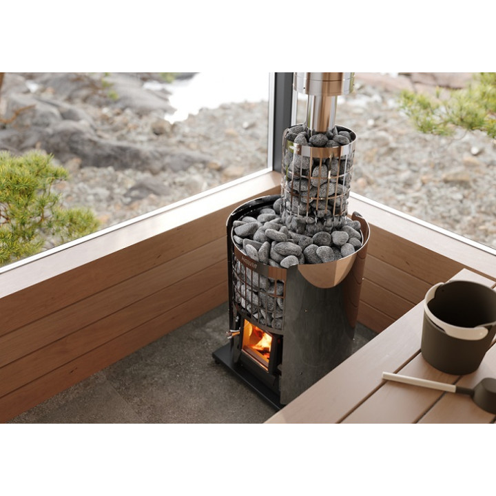 Stone holder around the sauna chimney - HARVIA Cilindro