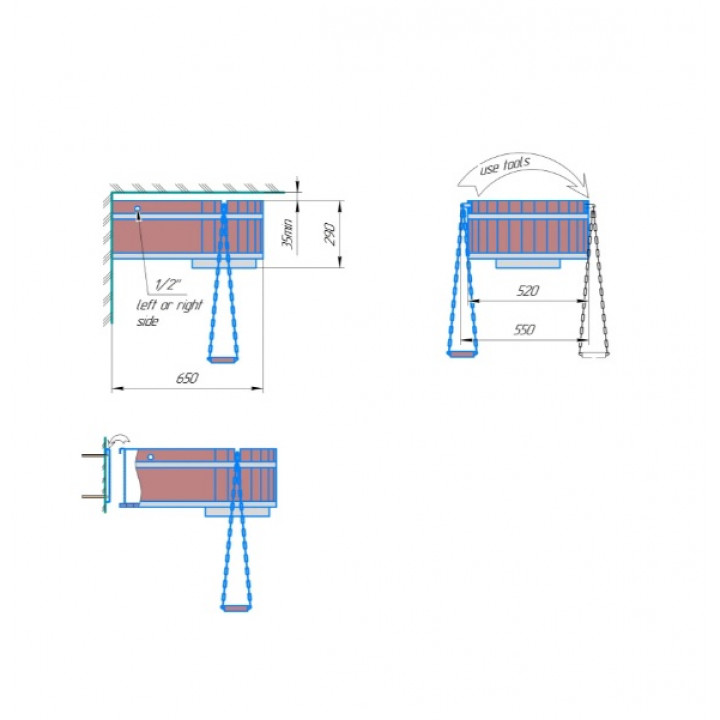 Pouring device ICEBERG 45 l