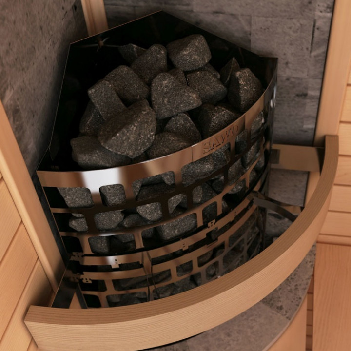 Electric sauna heater – SAWOTEC Ari Corner 7,5 kW, without control unit