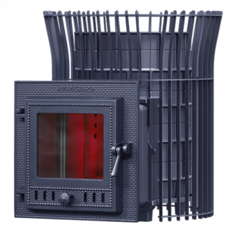 Wood-burning sauna stove GEFEST - AVANGARD 24 (М) in tulip grid