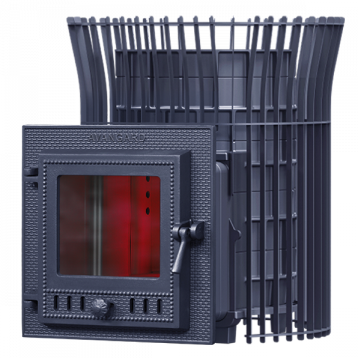 Wood-burning sauna stove GEFEST - AVANGARD 24 (М) in tulip grid