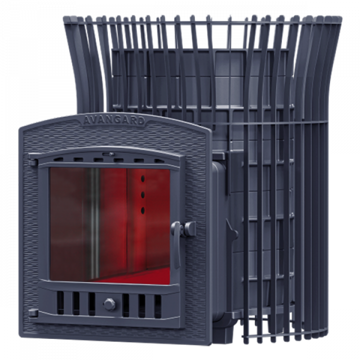 Wood-burning sauna stove GEFEST - AVANGARD (P2) in tulip grid