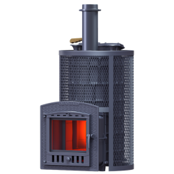 Wood-burning sauna stove GEFEST - AVANGARD ZK 40 (P2) Hurricane in a round grid  Wood-burning sauna stove GEFEST - AVANGARD ZK 40 (P2) Hurricane in a round grid