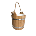 Oak sauna bucket with rope handle, 12 l - 1