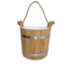 Oak sauna bucket with rope handle, 12 l