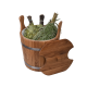 Wooden pail for whisks, oak 20 l