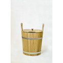 Wooden pail for whisks, oak 20 l - 0
