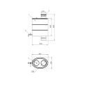 Oval tank for water heating, d.115mm - 1