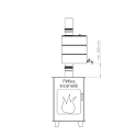 Oval tank for water heating, d.115mm - 2