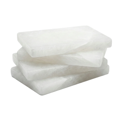 White Himalayan salt brick 200 × 100 × 25 mm 