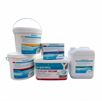 BAYROL chemical kit for swimming pools with sand filter, large