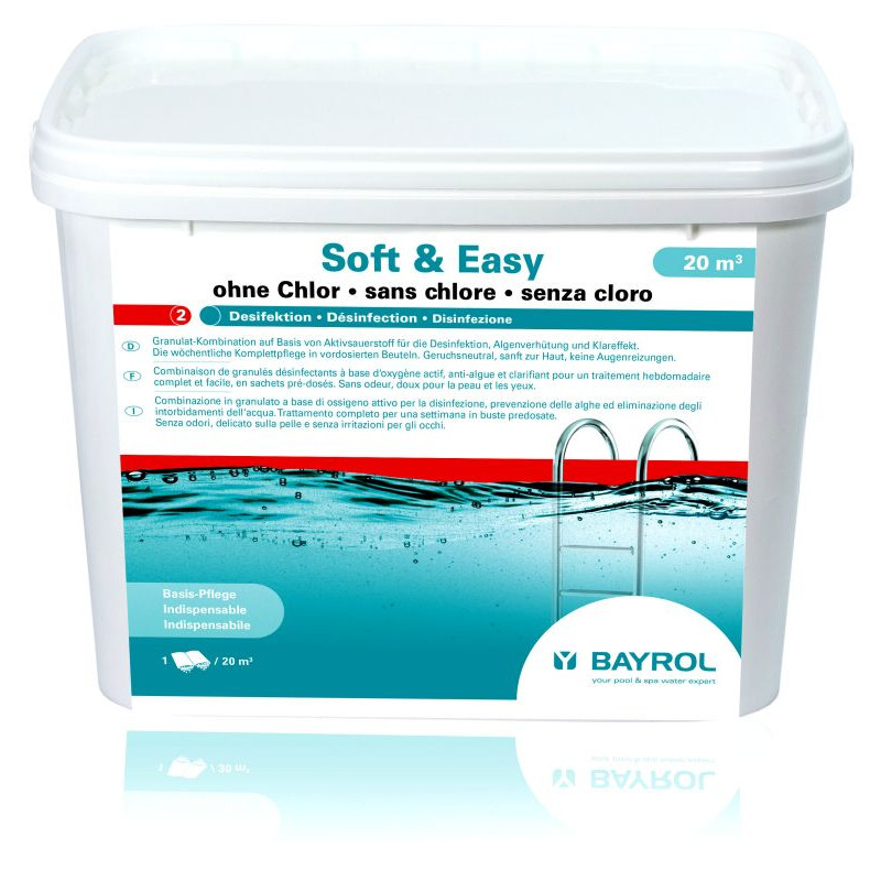 Pool care product WITHOUT CHLORINE Soft & Easy, 4.48 Kg Pool care product WITHOUT CHLORINE Soft & Easy, 4.48 Kg