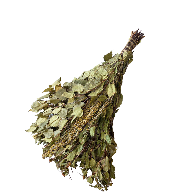 Birch whisk with herbs