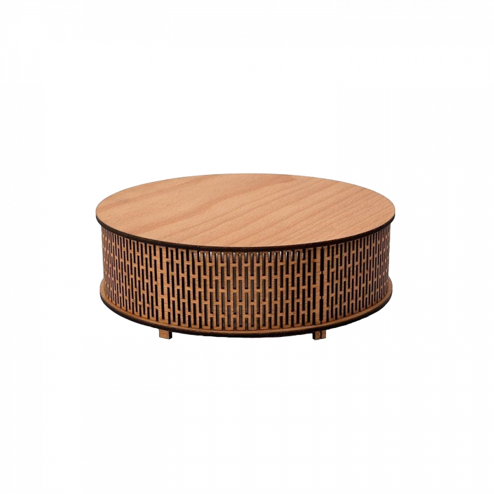 BIRRA LED round sauna light, , light wood