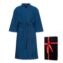 Bathrobe in a gift box, RENTO KENNO, blue - 0