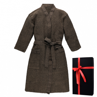 Bathrobe in a gift box, RENTO KENNO, brown