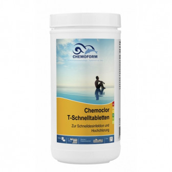 Quickly dissolve chlorine tablets CHEMOCLOR, 1 kg
