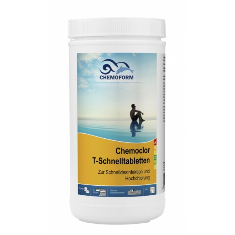 Quickly dissolve chlorine tablets CHEMOCLOR, 1 kg Quickly dissolve chlorine tablets CHEMOCLOR, 1 kg