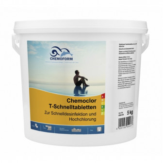 Quickly dissolve chlorine tablets CHEMOCLOR, 5 kg