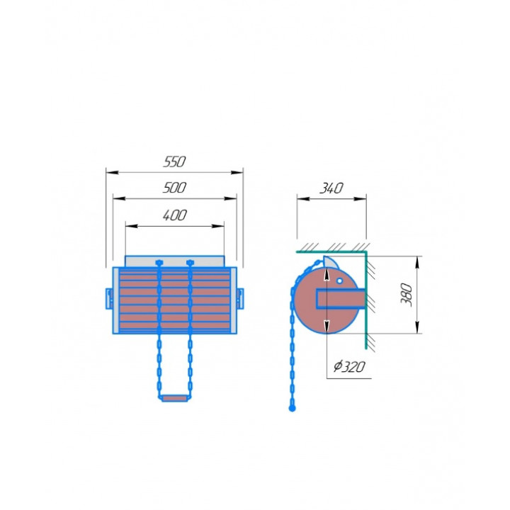 Cylindrical pouring device with stainless steel insert, 30 l