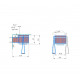 COOLER pouring device made of thermal wood 35 l