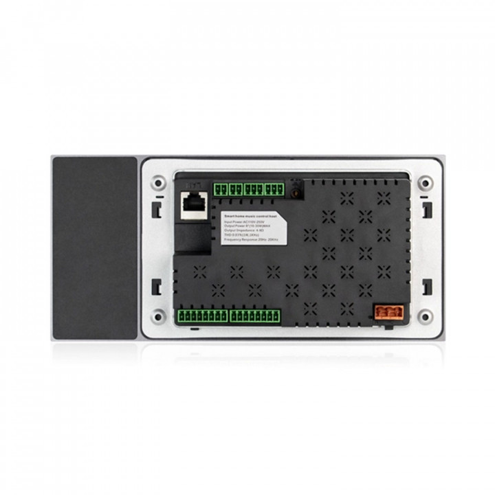 DM838T in-wall music system with 7-inch touchscreen